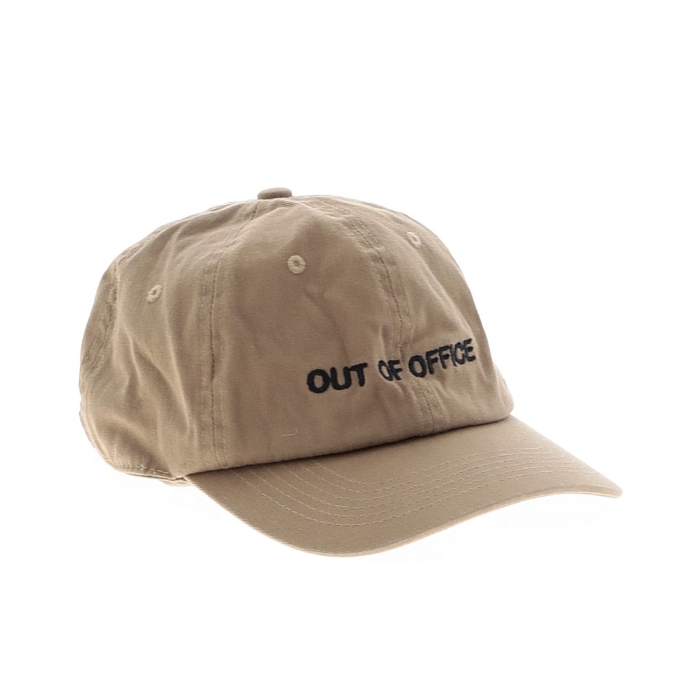 Intentionally Blank Tan 'Out of Office' Baseball Dad Cap
